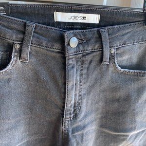 Joe's Jeans Flawless Cuff Crop Faded Black Jeans NWT sz 27